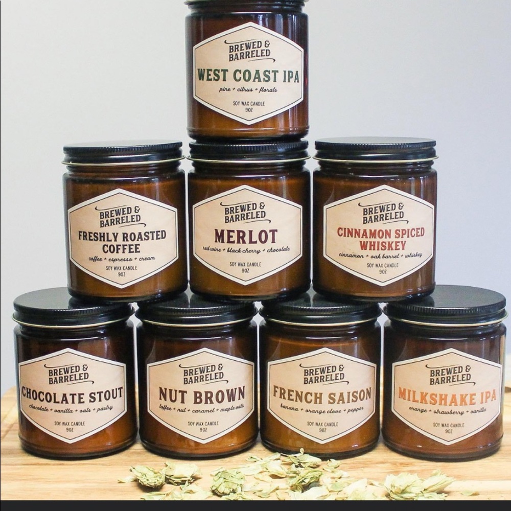 Brewed and Barreled Candles